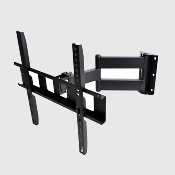 Rack con brazo articulado de pared y bastidor VESA para televisor mediano