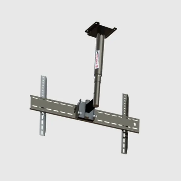 Rack de techo con tubo y placa para la pantalla de un restaurante